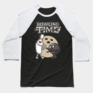 Bowling Time v2 Baseball T-Shirt